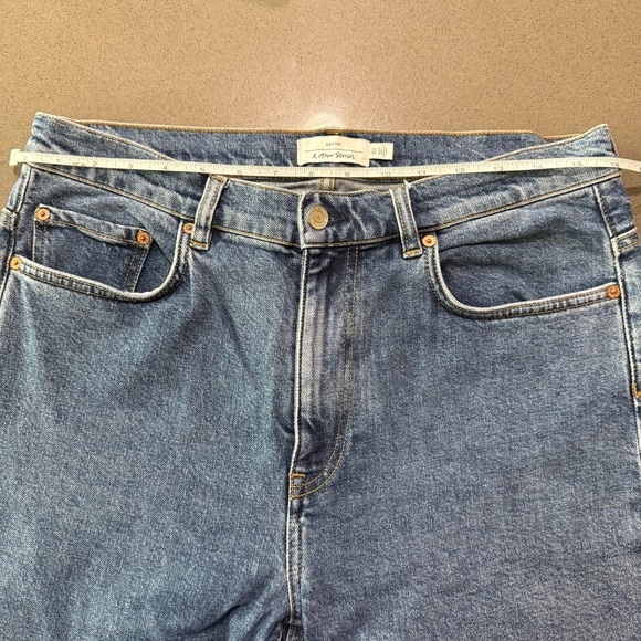 & Other Stories Favourite Cut cropped High Rise Straight Leg Jeans size 31 - Picture 13 of 15